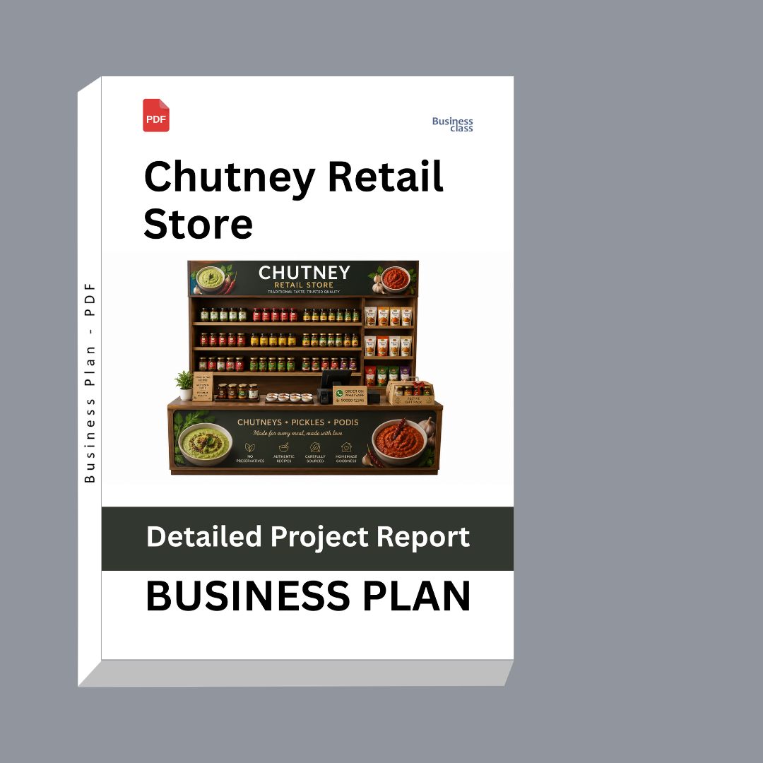 Chutney Retail Store Detailed Project Report – DPR & Business Plan
