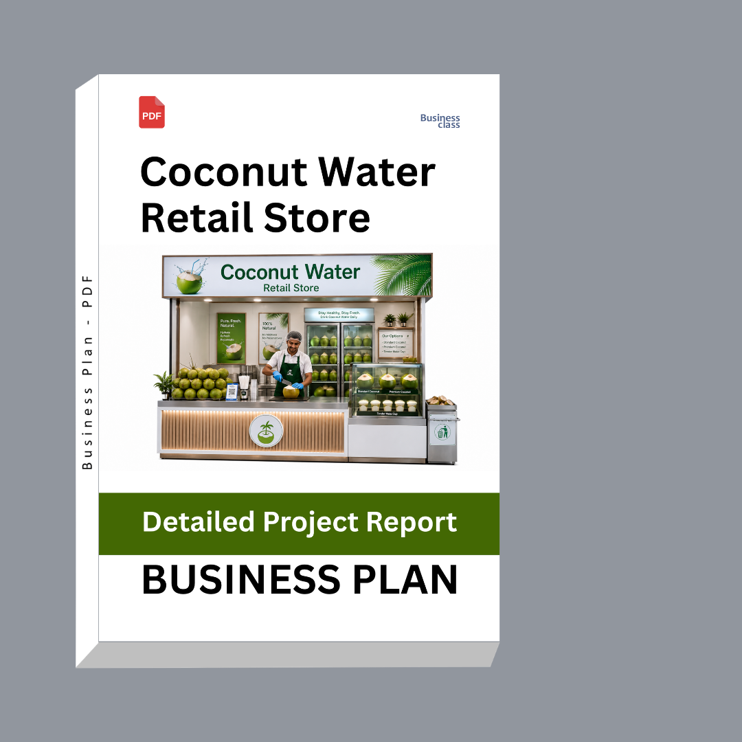 Coconut Water Retail Store Detailed Project Report – DPR & Business Plan