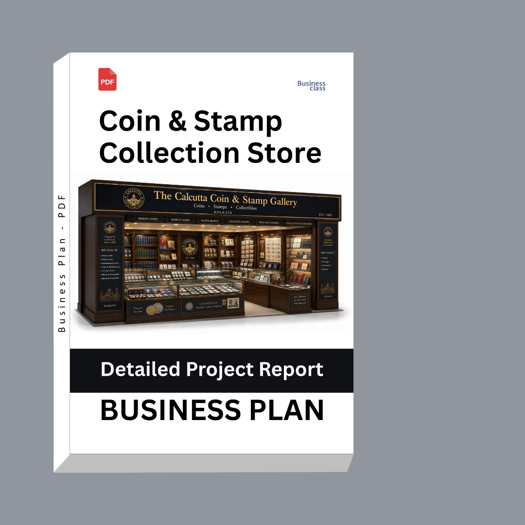 Coin & Stamp Collection Store Detailed Project Report – DPR Business Plan