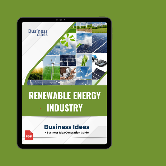 Renewable energy industry business ideas book with business training guide bundle