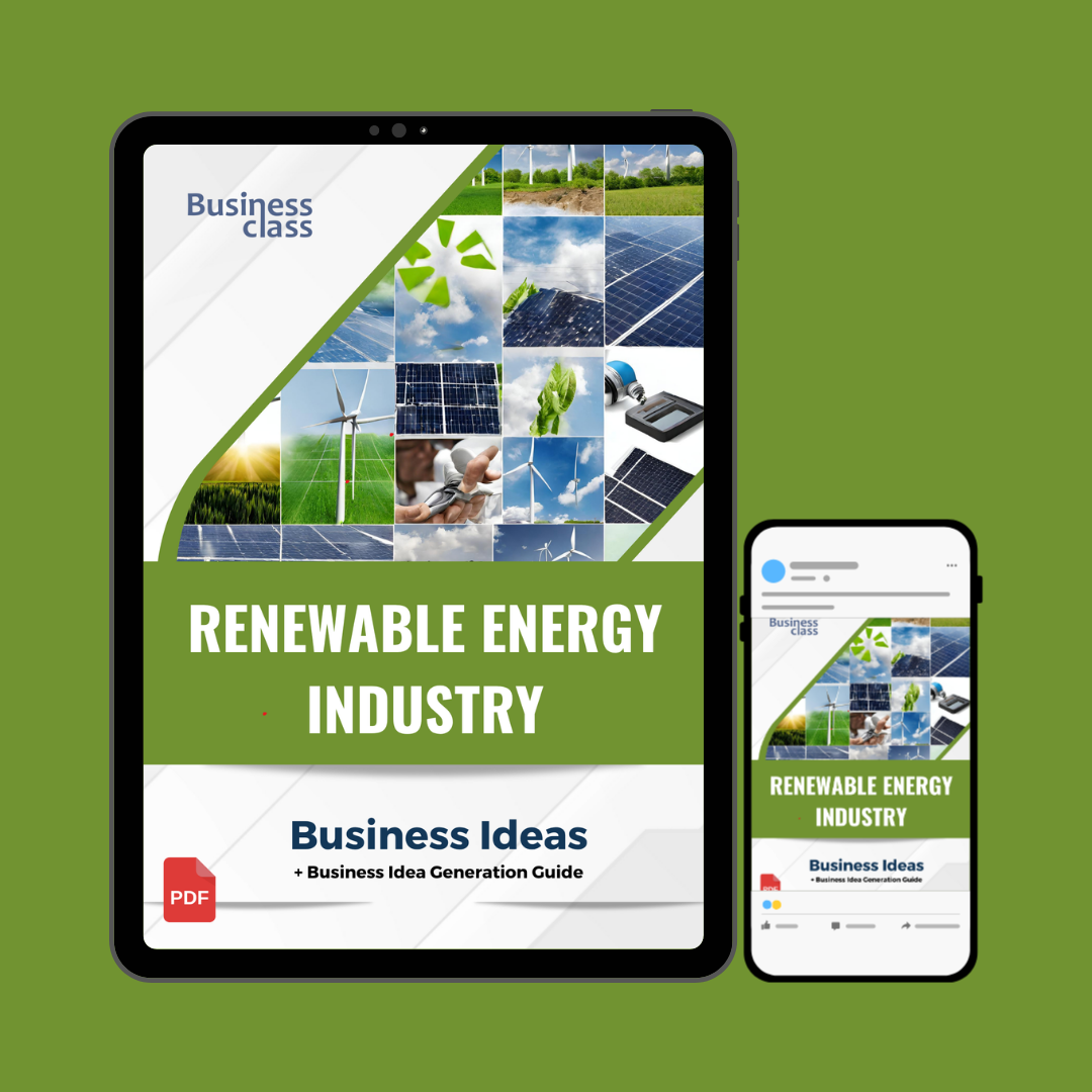 Renewable energy industry business ideas book with business training guide bundle
