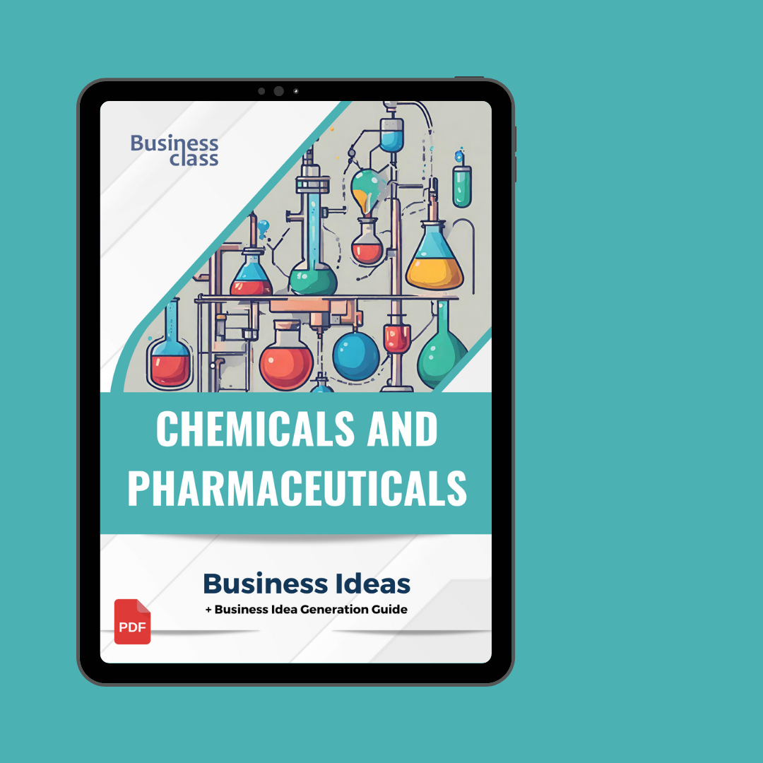 Chemicals and pharmaceuticals industry business ideas book with business training guide bundle