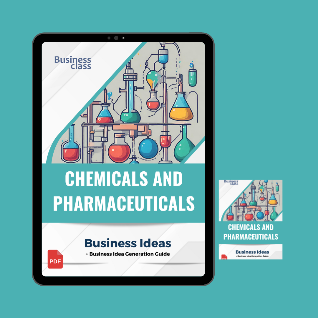 Chemicals and pharmaceuticals industry business ideas book with business training guide bundle