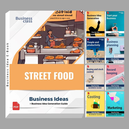 Street Food business ideas book with business training guide bundle