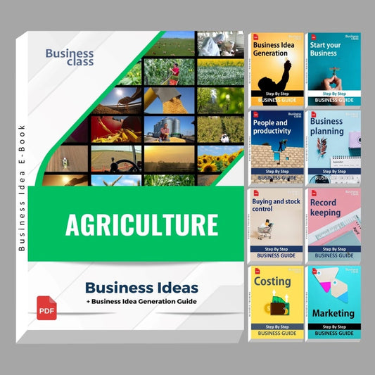 Agriculture Business Ideas book with business training guide bundle