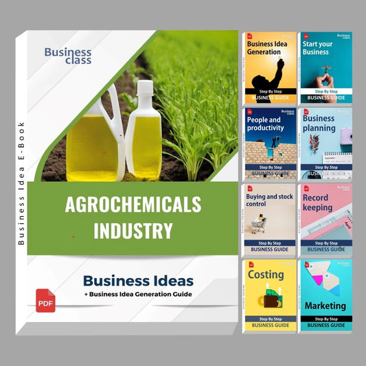 Agrochemicals industry business ideas book with business training guide bundle