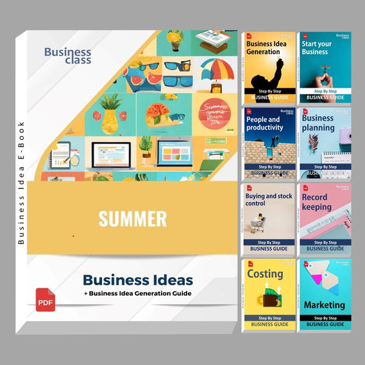 Summer business ideas book with business training guide bundle