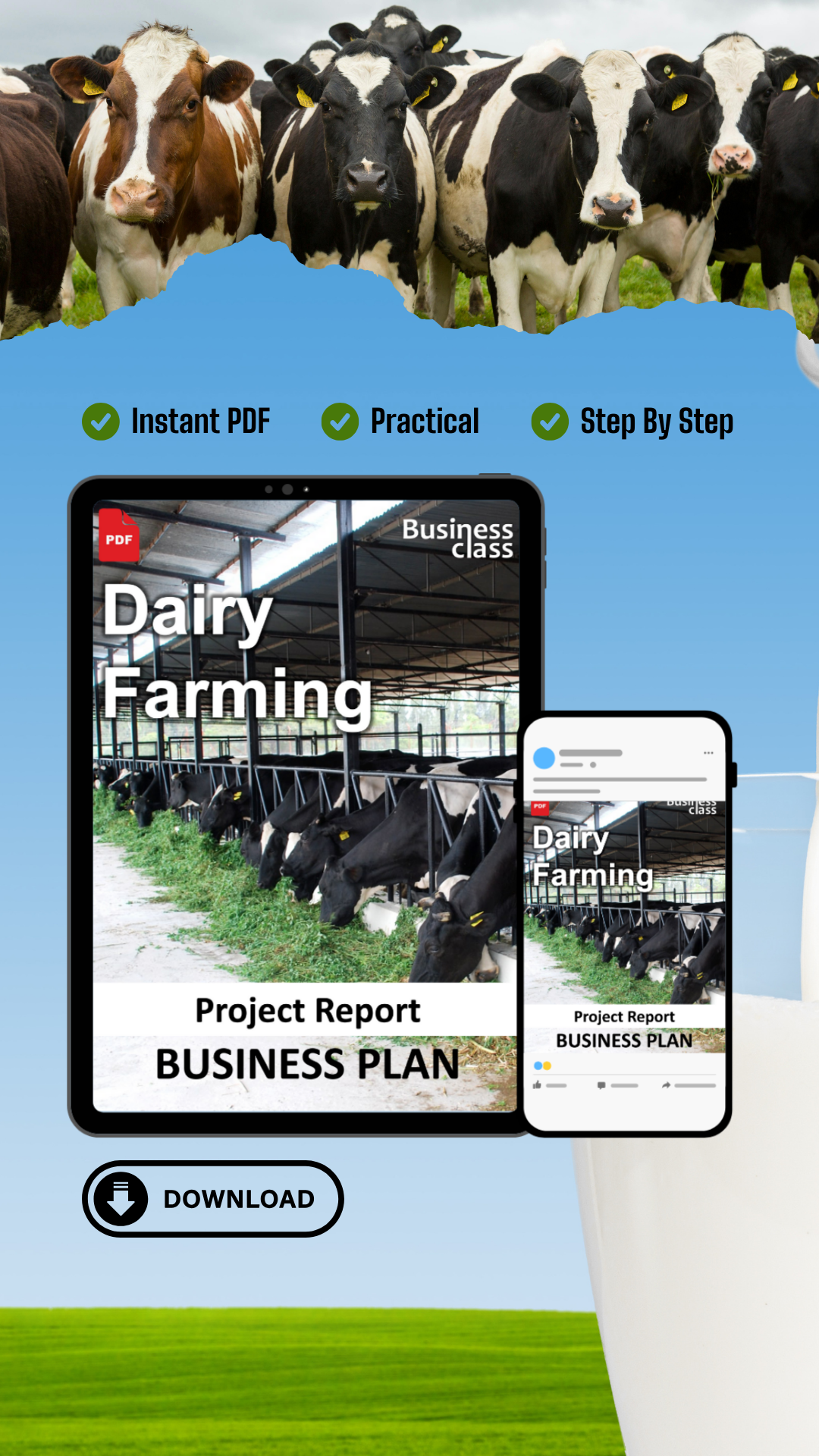 Dairy Farming Project Report and Business Guides Bundle