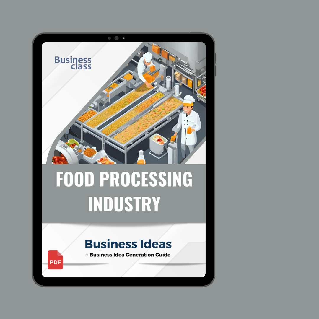 Food processing industry business ideas book with business training guide bundle