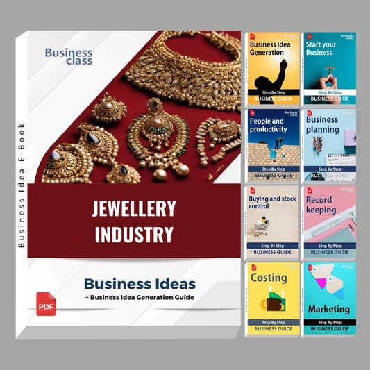 Jewellery industry business ideas book with business training guide bundle