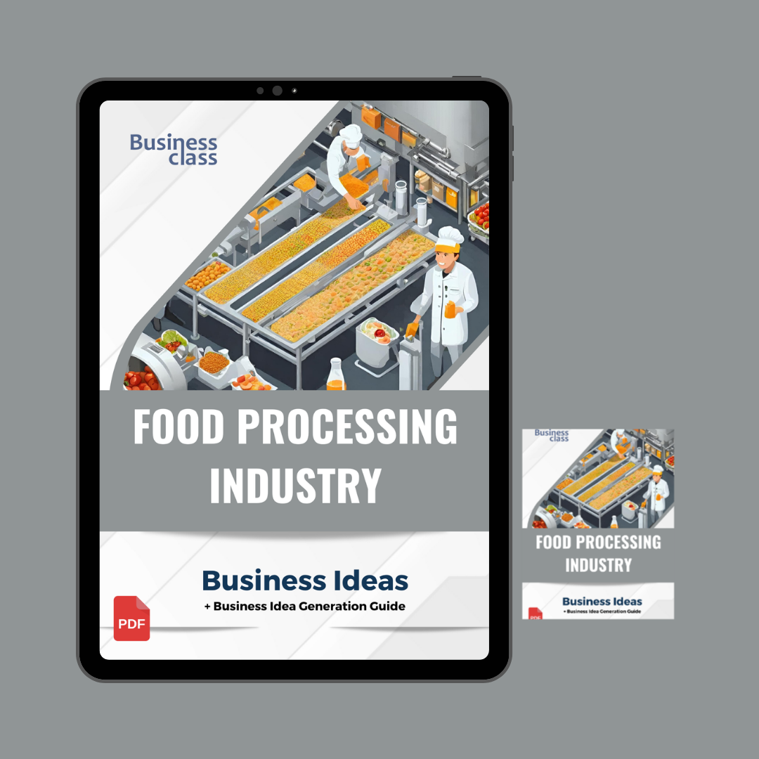 Food processing industry business ideas book with business training guide bundle