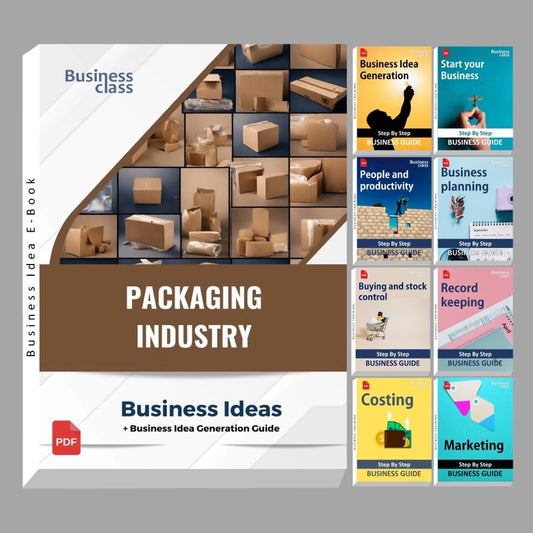 Packaging industry business ideas book with business training guide bundle
