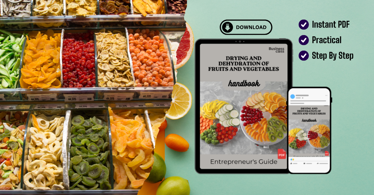 Drying and Dehydration of Fruits And Vegetables Handbook Entrepreneurs Guide and Business Training Bundle