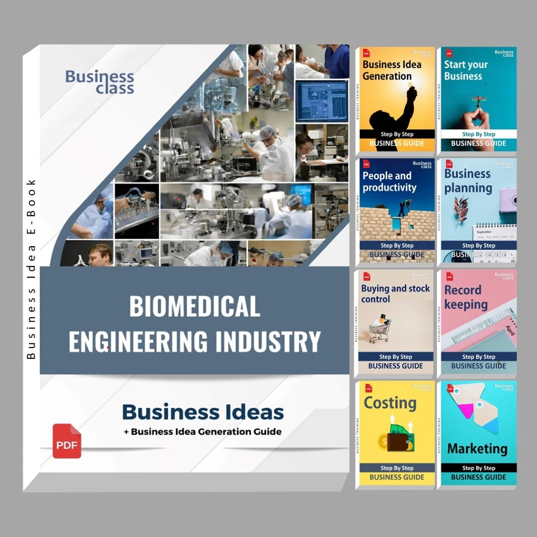 Biomedical engineering industry business ideas book with business training guide bundle