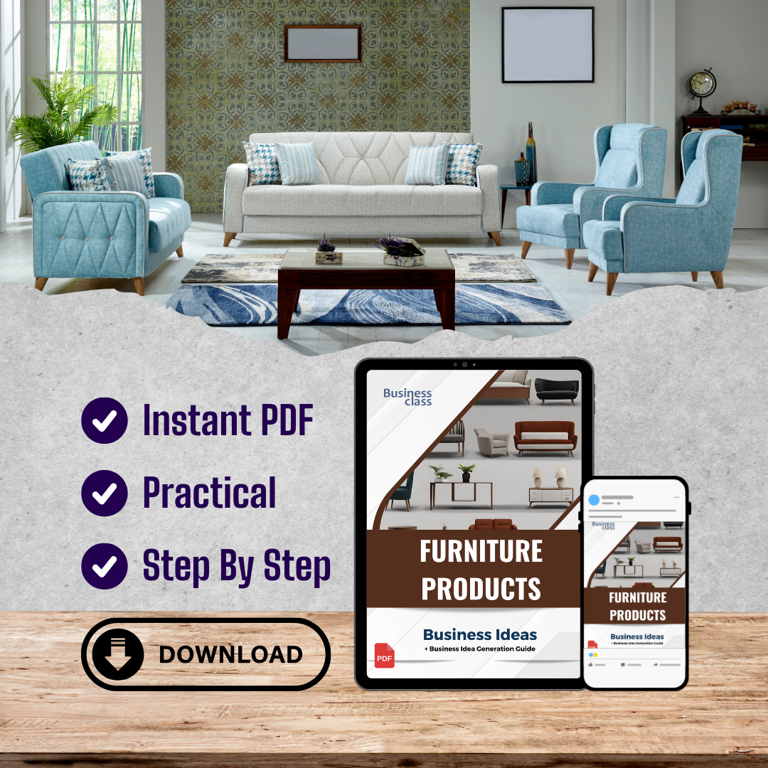 Furniture Products ideas book with business training guide bundle