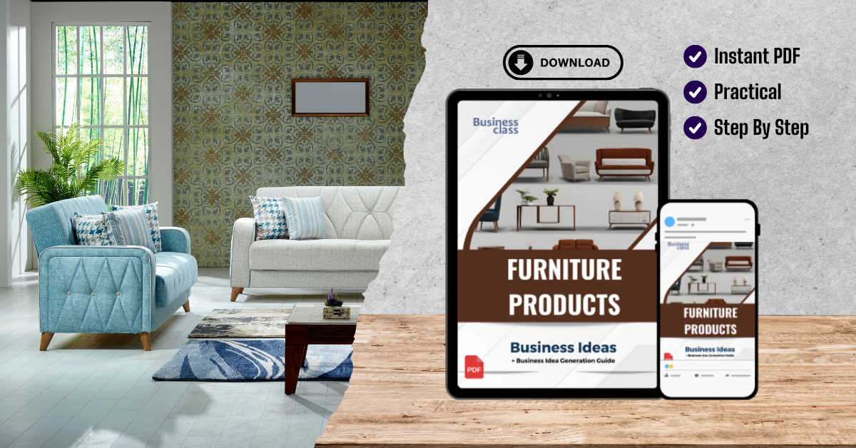 Furniture Products ideas book with business training guide bundle