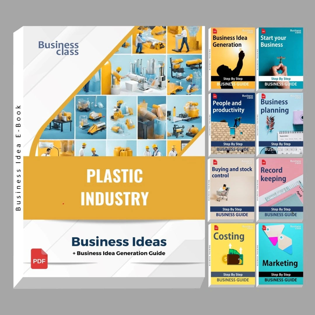Plastics industry business ideas book with business training guide bundle