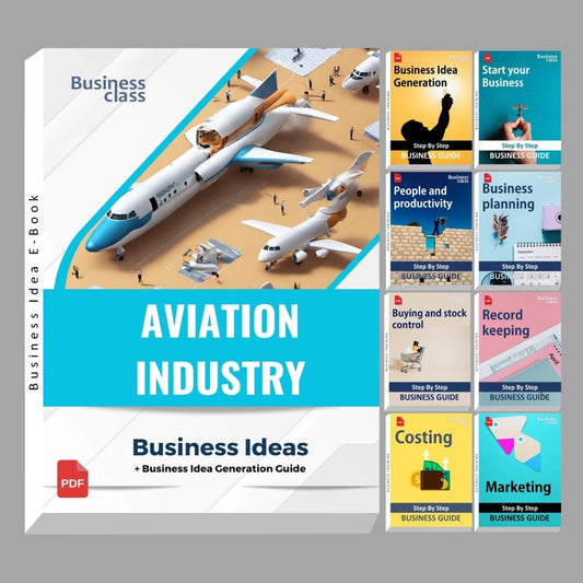 Aviation Industry business ideas book with business training guide bundle