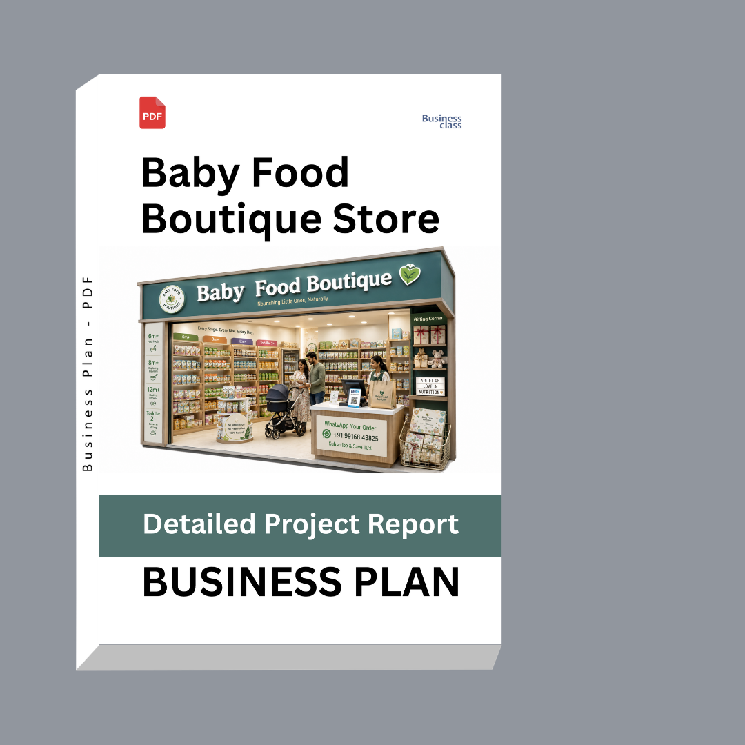 Baby Food Boutique Store Detailed Project Report – DPR & Business Plan