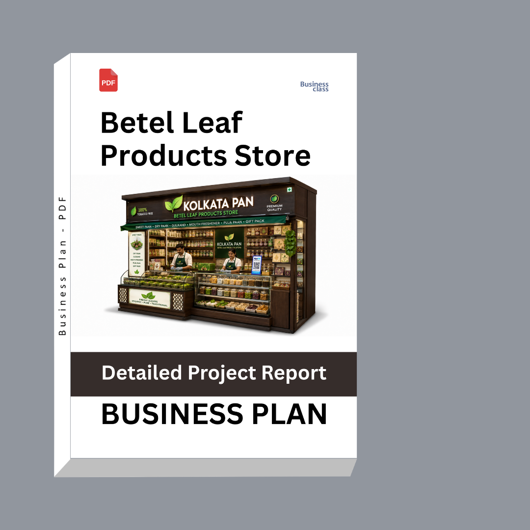 Betel Leaf Products Store Detailed Project Report – DPR & Business Plan