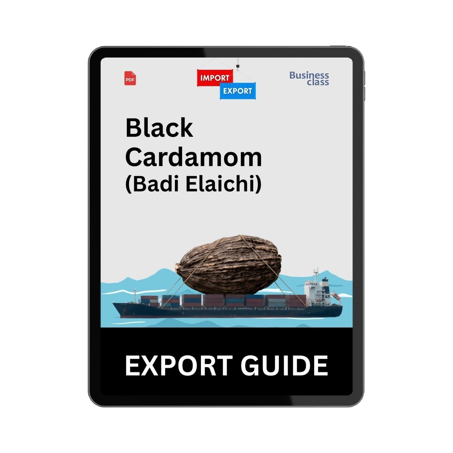 Black Cardamom Export Guide from India PDF Ebook | Badi Elaichi Export Business, HS Code, DGFT, Costing & Buyer Search