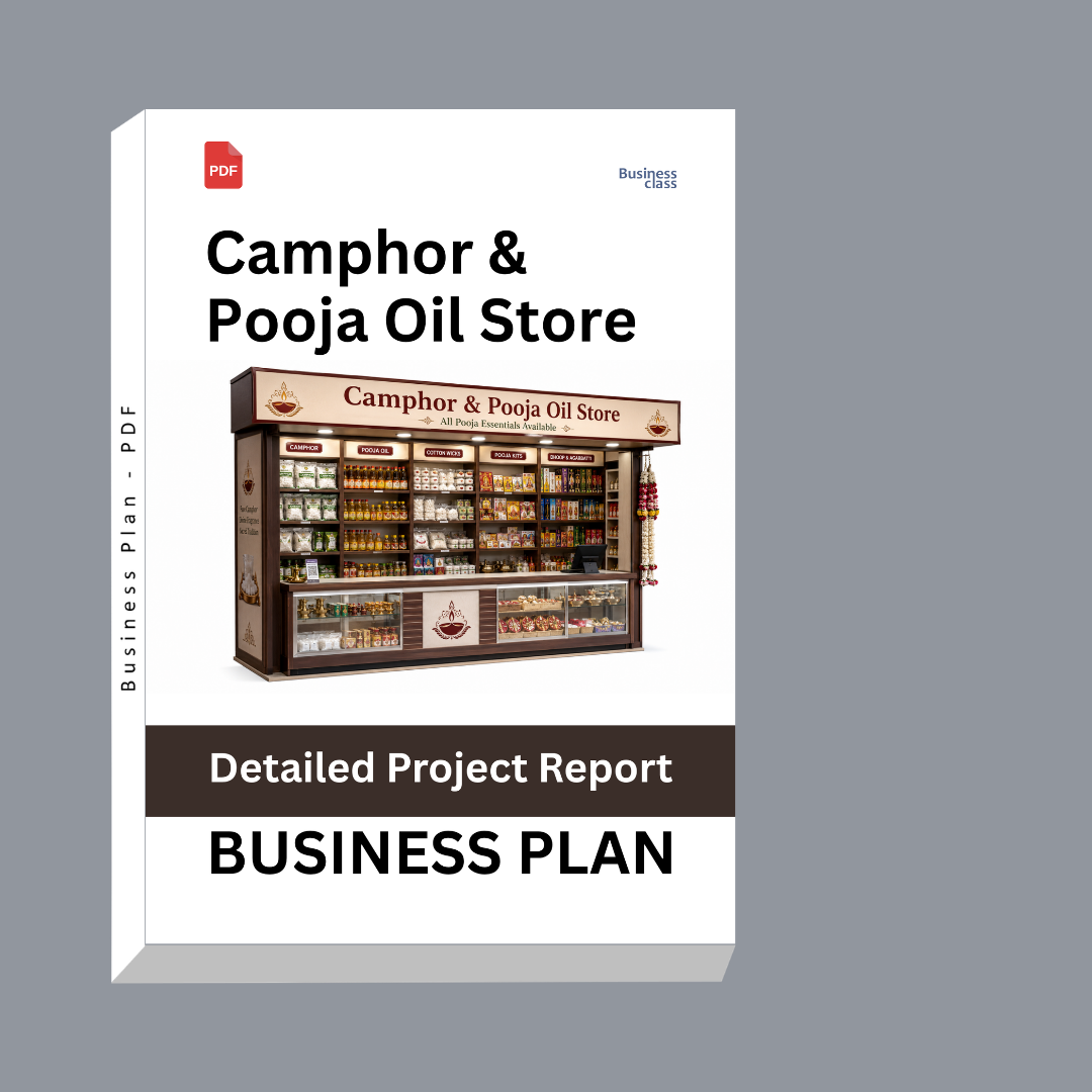 Camphor & Pooja Oil Store Detailed Project Report – DPR & Business Plan