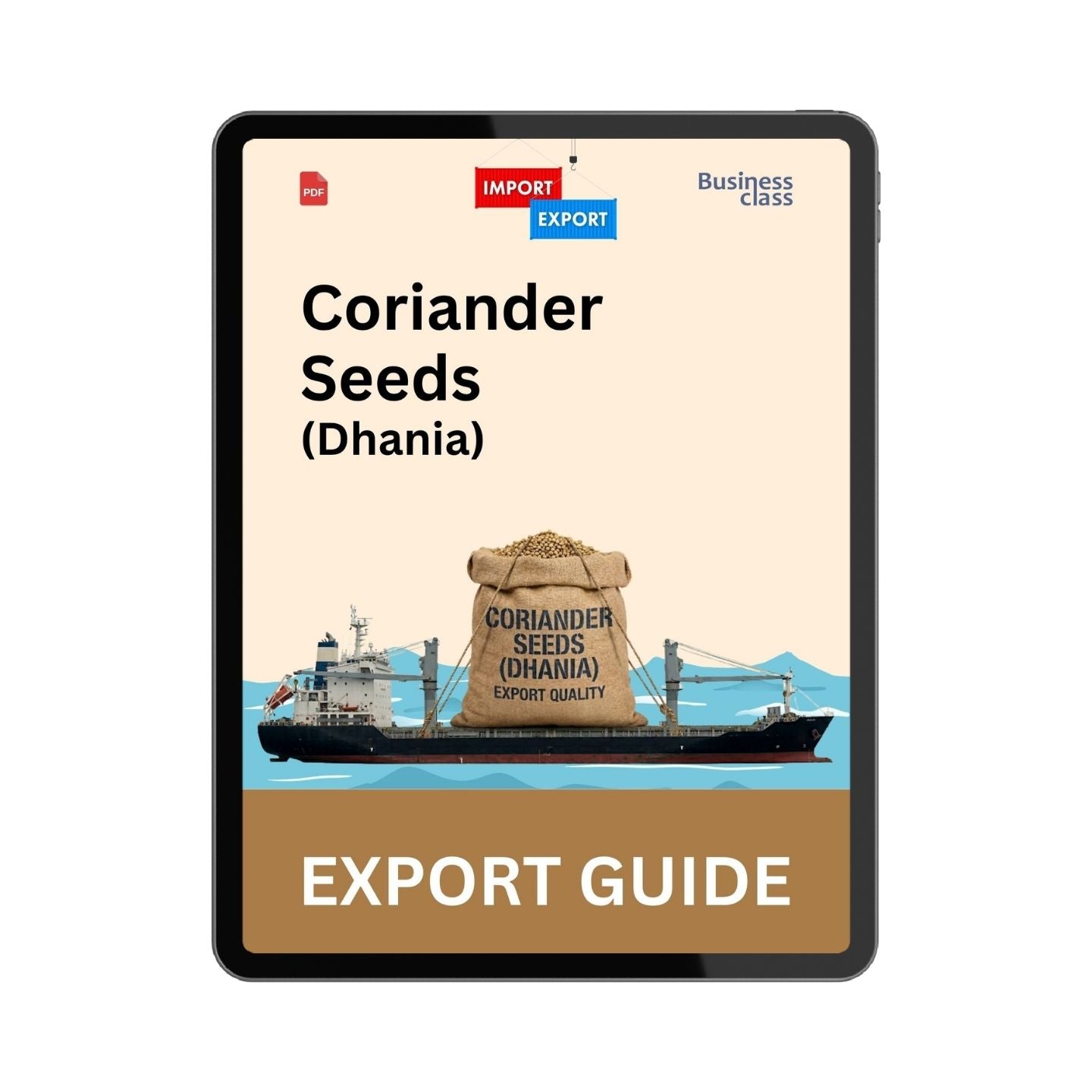 Coriander Seeds Export Guide from India PDF Ebook | Dhania Export Business, HS Code, DGFT, Packaging & Buyer Search