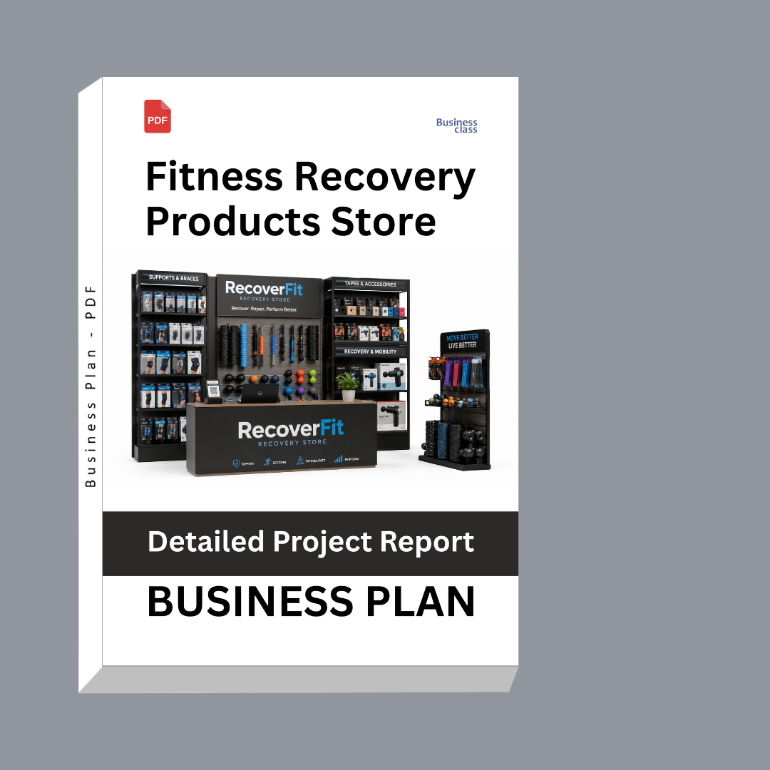 Fitness Recovery Products Store Detailed Project Report – DPR & Business Plan