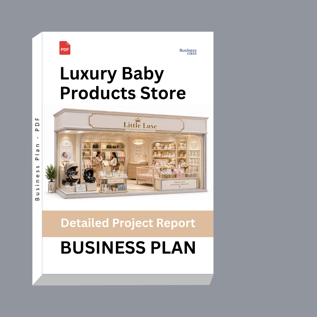 Luxury Baby Products Store Detailed Project Report – DPR Business Plan