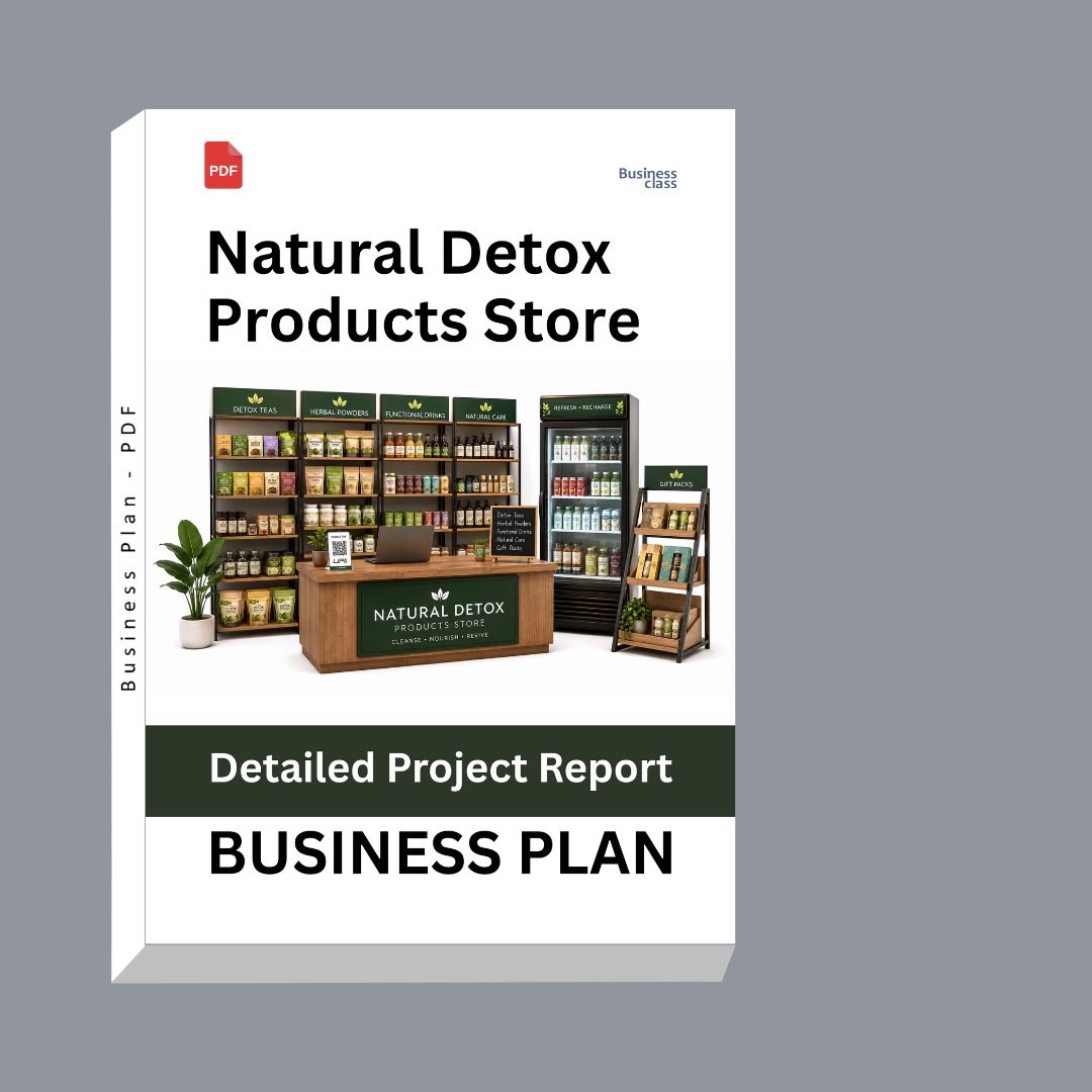 Natural Detox Products Store – Detailed Project Report – DPR Business Plan