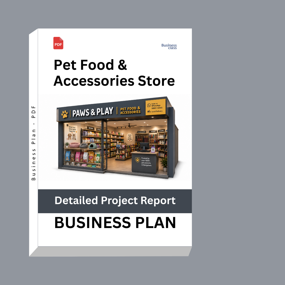 Pet Food & Accessories Store Detailed Project Report – DPR & Business Plan