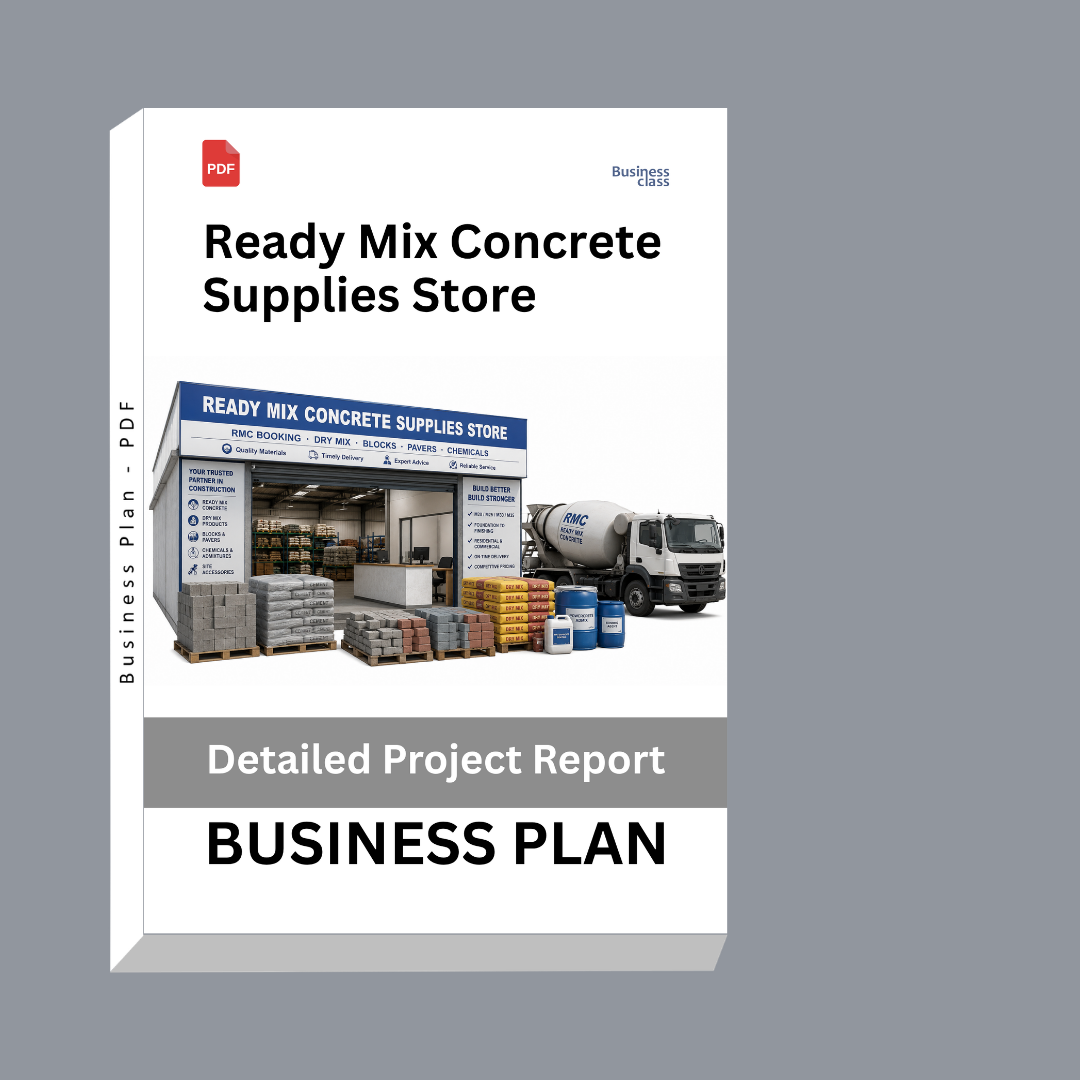 Ready Mix Concrete Supplies Store: Detailed Project Report – DPR & Business Plan