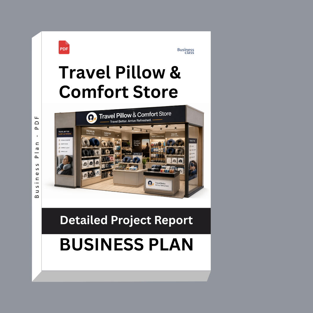 Travel Pillow & Comfort Store: Detailed Project Report – DPR | Business Plan