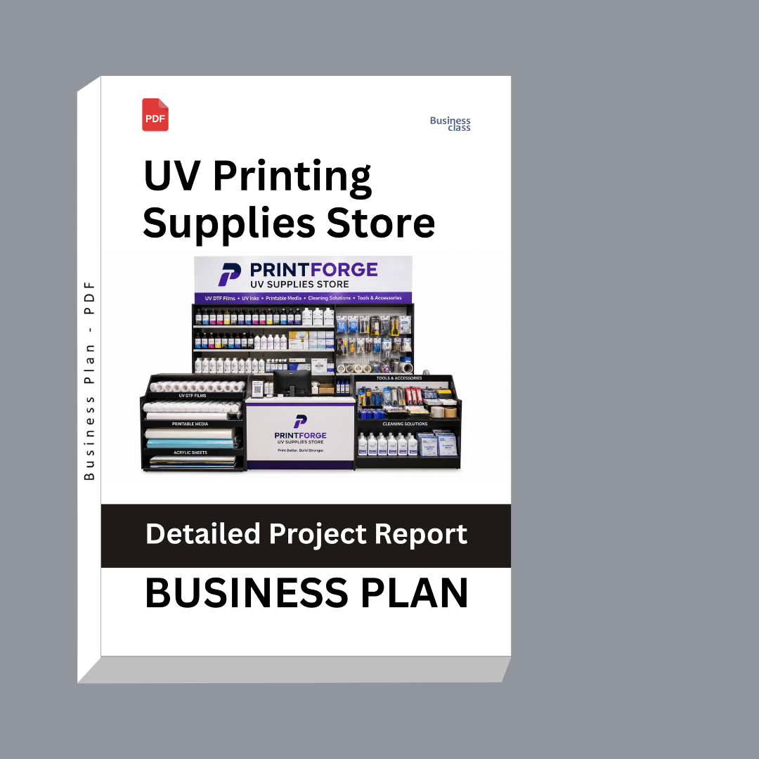 UV Printing Supplies Store Detailed Project Report – DPR Business Plan