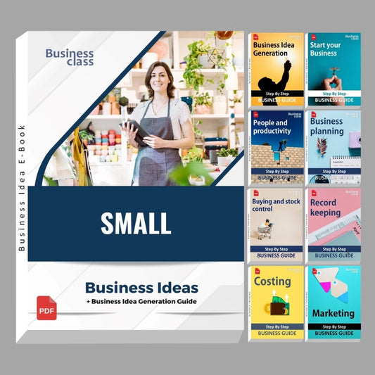 Small Business Ideas book with business training guide bundle