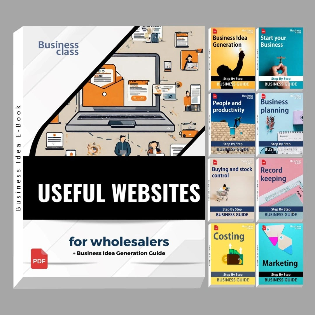 Useful websites for wholesalers in India list book with business training guide bundle