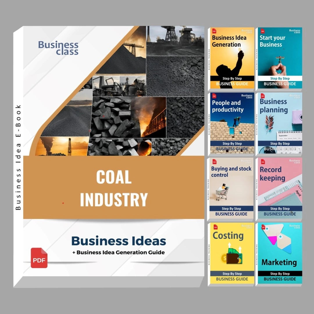 Coal industry business ideas book with business training guide bundle