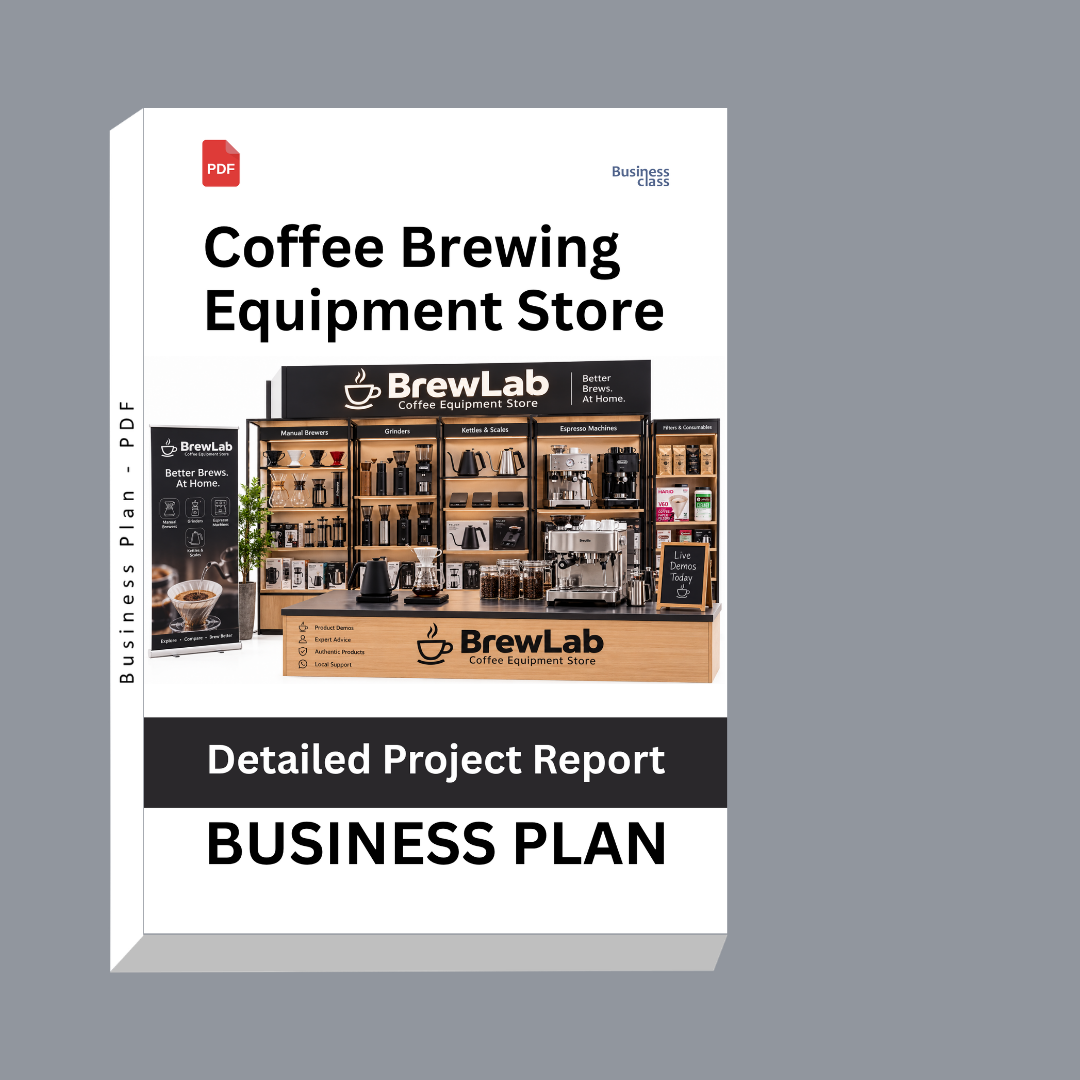 Coffee Brewing Equipment Store Detailed Project Report – DPR & Business Plan