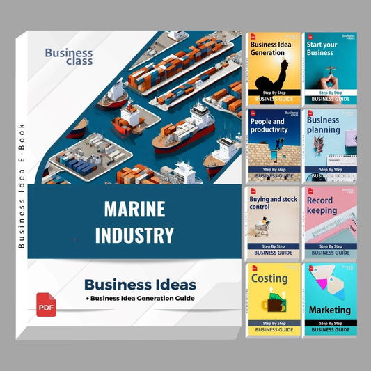 Marine industry business ideas book with business training guide bundle