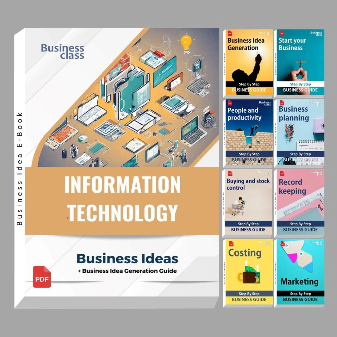 Information technology and IT-enabled services industry business ideas book with business training guide bundle