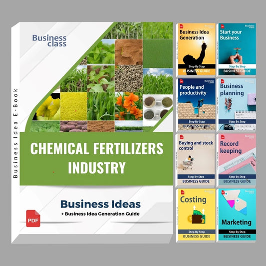 Chemical fertilizers industry business ideas book with business training guide bundle