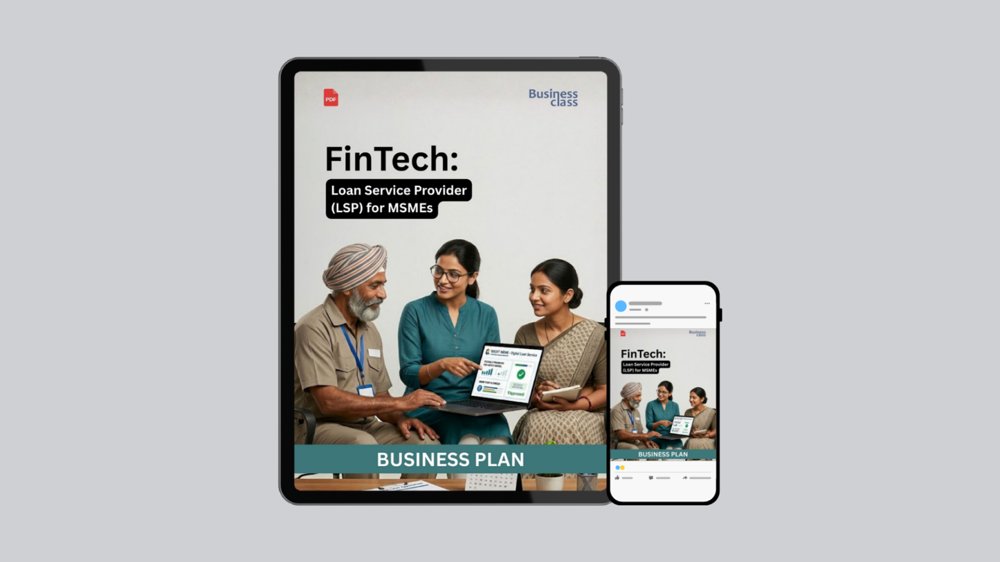 Loan Service Provider for MSMEs Business Plan Ebook