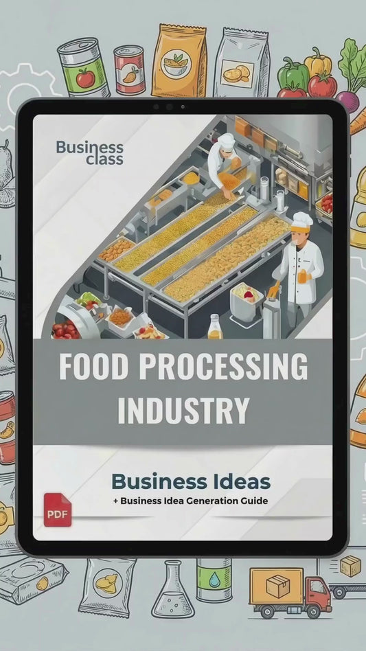 Food processing industry business ideas book with business training guide bundle